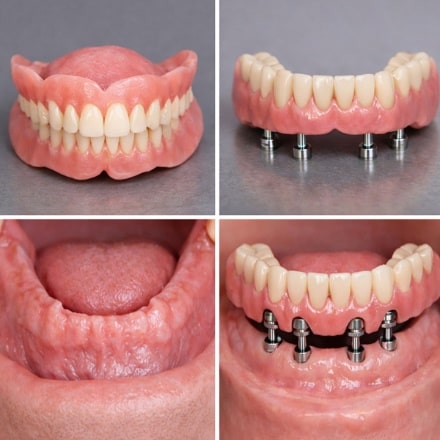 دندان مصنوعی معمولی در مقابل اوردنچر